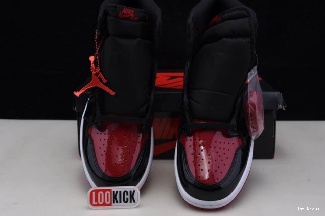 1st Kicks OG Jordan Patent 555088-063 1 Bred High Air 0702